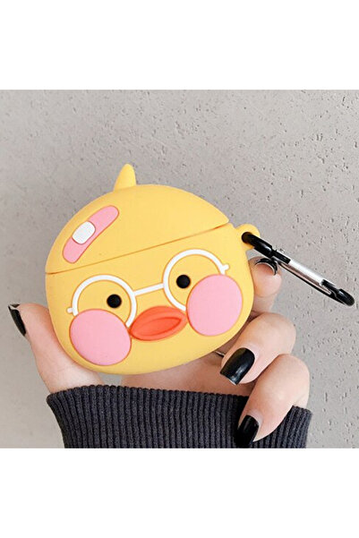 Microsonic AirPods Uyumlu 1.Nesil / 2. Nesil Kılıf Cartoon Figürlü Silikon Crtn-Fgr-Gzlk-Ordk