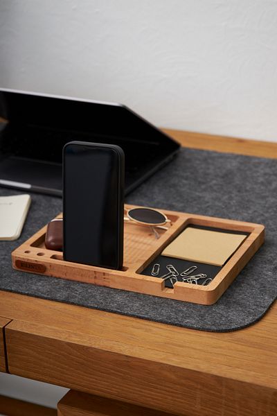 ESLENTA Desk Accessories Phone Stand For Wooden Solid Office