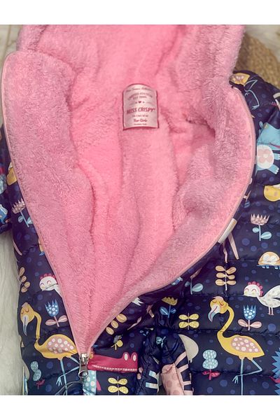 bebitomkids Girl 6-24 Months Crocodile Printed Cosmonaut