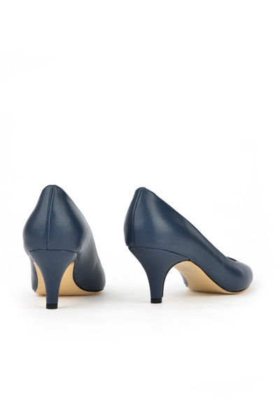 Ziya Чорні шкіряні жіночі туфлі на підборах - 1431030z324