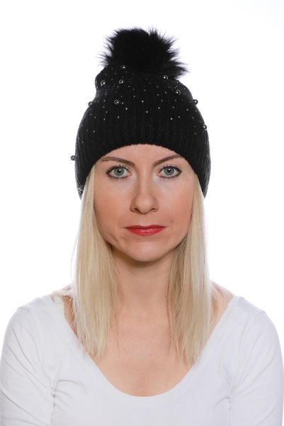 toptanhanem Luxurious Beret Where Elegance and Warmth Meet - Black