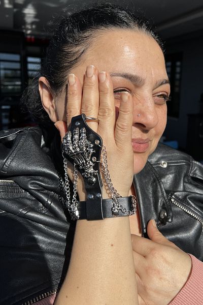 TAKIŞTIR شاميران للجنسين مع مجسم جمجمة