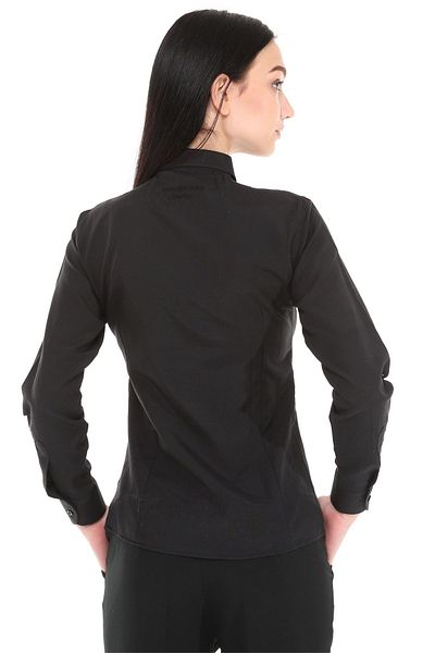 Uniprom Mercedes Logo Long Sleeve Women's Shirt Regular Fit Black