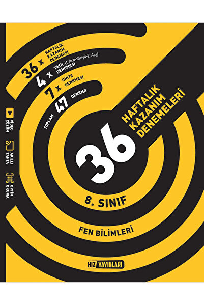 Hız Yayınları 8.SINIF FEN HAFTALIK DENEME-Kollektif