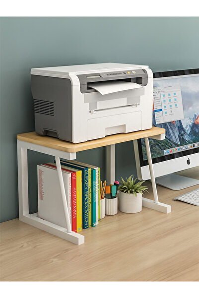 servetavcı Yazıcı Sehpası - Atlantik Çam Beyaz 45x30