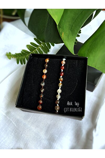 Atölye Merdiven سوار مزدوج تصميم حجر العقيق مع علبة خاصة