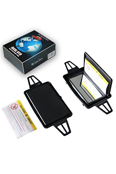 İDEAL OTOMOTİV مرآة واقي شمس مرسيدس W219 C219 + إطار + غطاء 2 قطعة أسود