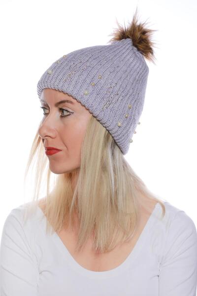 toptanhanem Розкішна шапка, в якій поєднуються витонченість і тепло - Ліла