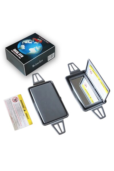 İDEAL OTOMOTİV مرسيدس W219 C219 حاجب الشمس مرآة + إطار + غطاء 2 قطعة