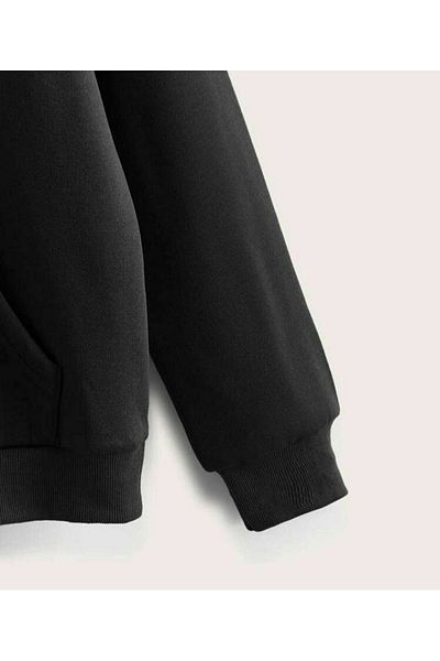 Rbgstore Bts SUGA AGUST-D Cardigan negru cu fermoar-S-M
