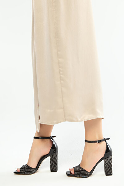 Tamer Tanca Kadın Vegan Topuklu Ayakkabı 292 2528 Bn Sndlt Y23