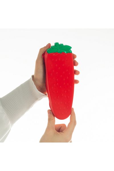siliconist Silicone Strawberry Pencil Case