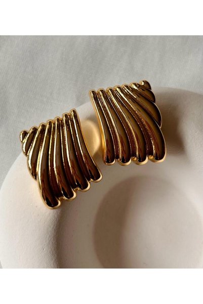Rossetto Atelier Steel Gold Earrings