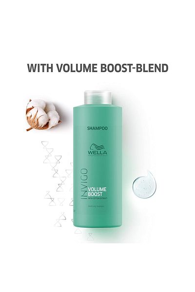 Wella Invigo Professional Volume Boost 1000Ml Glowing Purifying Shampoo - 51412-beautybar-