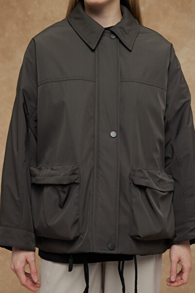 Manuka ΠΑΛΤΟ OVERSIZE BOMBER KHAKI