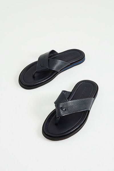 Tamer Tanca Men's Genuine Leather Flip Flops 537 582 Erk Trlk Y23