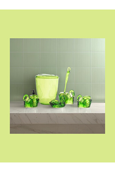 Milat Store Σετ Μπάνιου 5 τεμαχίων Swan Ακρυλικό