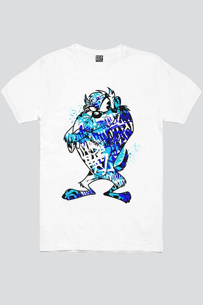 ROCKANDROLL Tricou pentru fete cu mânecă scurtă Painted Monster White