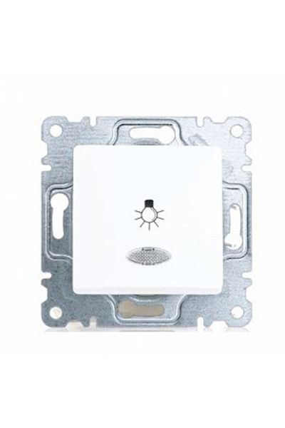 MAKEL lillium White Illuminated Spring Light Button