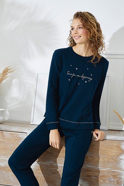 Sevim 15320 EMBROIDERED PAJAMAS SET