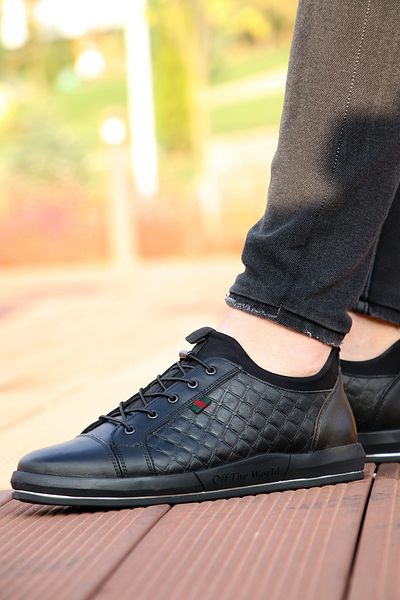 Voyager 6424 Model Non-Slip Genuine Leather Men's Winter Shoes
