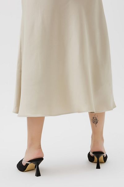 Tamer Tanca Women's Vegan Heeled Slippers 828 8151 Bn Trlk Y23