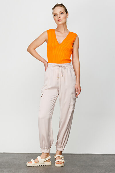 Ekol On Cargo Pocket Shiny Trousers