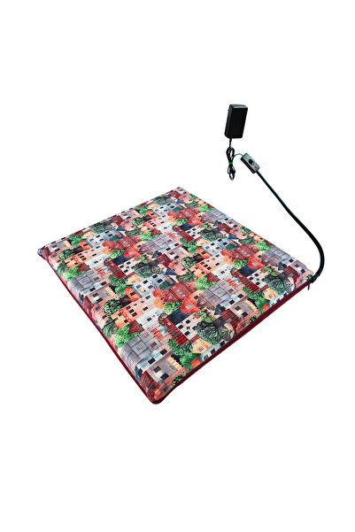 POWERTEC Isıtmalı Kedi Minderi Kedi Köpek Minderi Isıtıcılı Kedi Minderi Isıtıcı Pad 12volt 45x45cmx5cm
