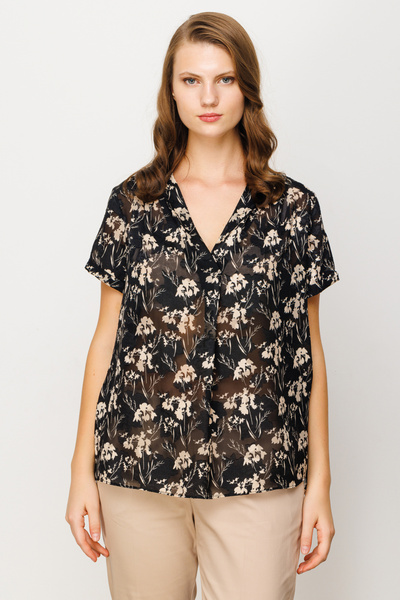 Ekol Μπλούζα με σχέδιο σιφόν