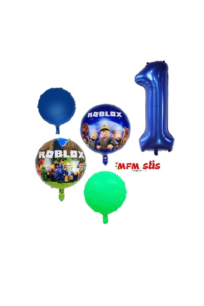 MFM Set baloane din folie roblox 1 an 100 cm
