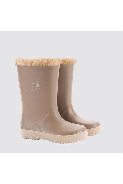 IGOR Μπότες για κορίτσια Splash DK Borreguito Elmwood-Beige Rain Boots W10293-256 Καφέ
