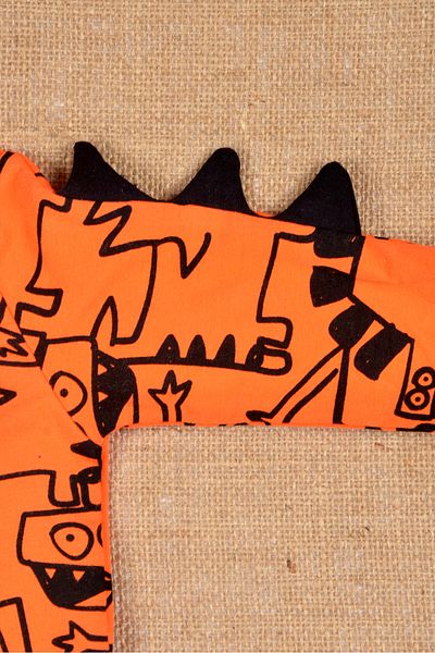 Happyonekids 100% Cotton, Dinosaur Themed, Hump Detailed, Stylish Sweat Suit 6-24 Months