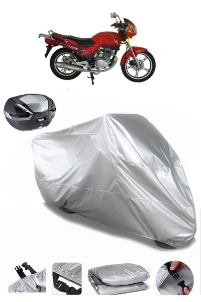 Breen Mondial 150 Kn Rear Bag Compatible Tarpaulin Motorcycle Tarpaulin (Lock...