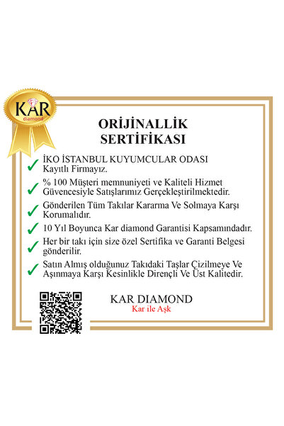 KAR DİAMOND Gümüş Altın Kaplama Kırmızı Gül Çoçuk Küpesi - Sertifikalı