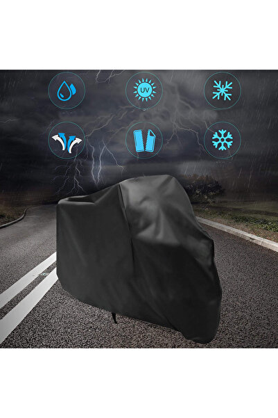 Breen Siyah Vespa Gts 250 Arka Çanta Uyumlu Branda Motosiklet Brandası ( Kilit Uyumlu)