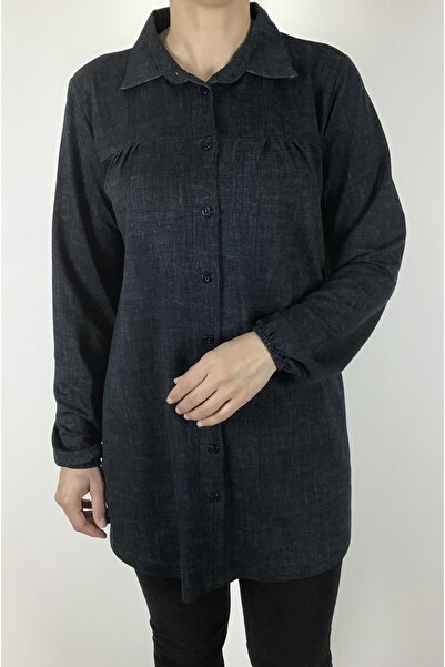 ECE GİYİM Πουκάμισο με λαστιχένιο μανίκι εποχιακό με κουμπιά