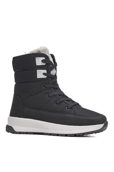 MAYA SHOES cizme cu șireturi cu fermoar de culoare neagră pentru femei