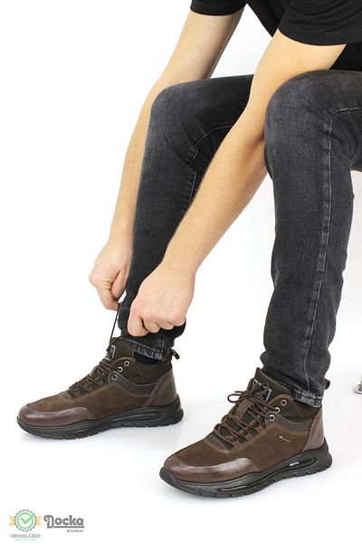 MARCOMEN Men's Genuine Leather Sports Style Rubber Air Sole Daily Boots