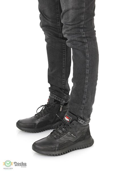 MARCOMEN Erkek Hakiki Deri Spor Tarz Kauçuk Taban Günlük Bot