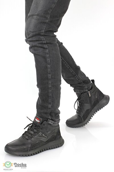 MARCOMEN Erkek Hakiki Deri Spor Tarz Kauçuk Taban Günlük Bot