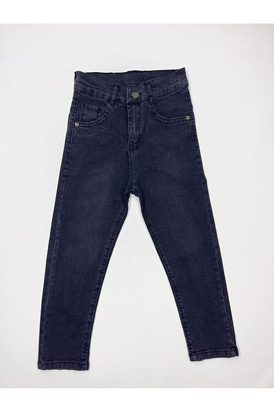 CANBİX Boy's Straight Belted Smoked Jeans (It is recommended to take a size large.)