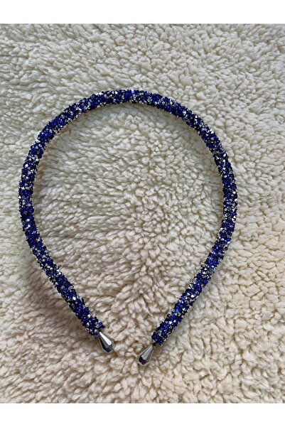 Magu Κοριτσίστικη αγκράφα με μπλε λάμψη σε σχήμα κορώνας