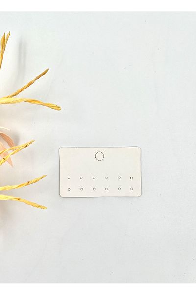 Protec Matbaa Bijouteria Earrings Jewelry Tag White 100 Pieces