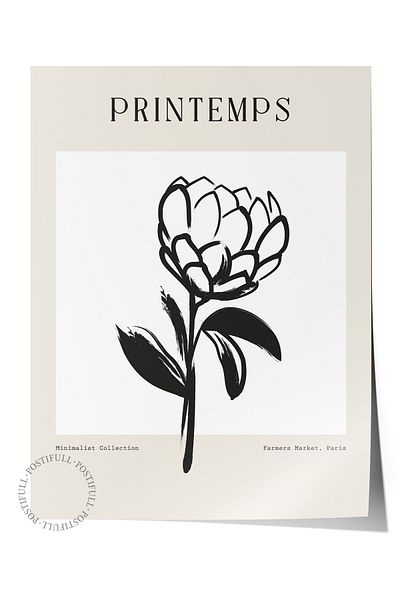 Postifull Απαλή αφίσα Boho Nordic με θέμα Duar - Διακόσμηση σαλονιού, κουζίνας και υπνοδωματίου