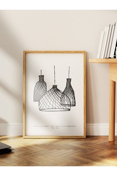 Postifull Απαλή αφίσα Boho Nordic με θέμα Duar - Διακόσμηση σαλονιού, κουζίνας και υπνοδωματίου