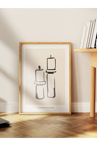 Postifull Απαλή αφίσα Boho Nordic με θέμα Duar - Διακόσμηση σαλονιού, κουζίνας και υπνοδωματίου