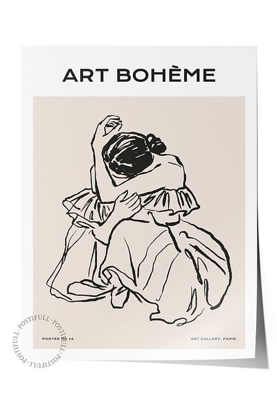 Postifull Απαλή αφίσα Boho Nordic με θέμα Duar - Διακόσμηση σαλονιού, κουζίνας και υπνοδωματίου