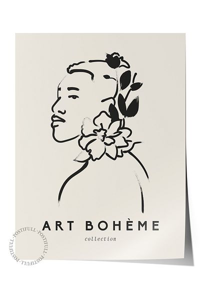 Postifull Απαλή αφίσα Boho Nordic με θέμα Duar - Διακόσμηση σαλονιού, κουζίνας και υπνοδωματίου