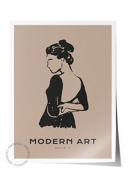 Postifull Απαλή αφίσα Boho Nordic με θέμα Duar - Διακόσμηση σαλονιού, κουζίνας και υπνοδωματίου