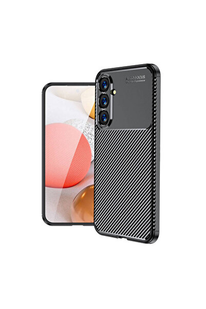 Galaxy S23 FE Compatible Case Carbon Design Wonderful Cut Negro Cover